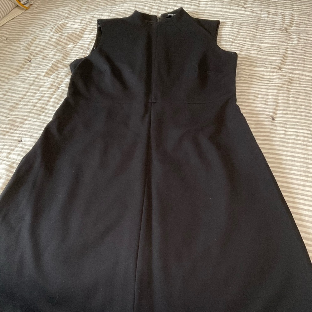 Ellen Tracy Sleeveless Mock Neck Black Dress 14